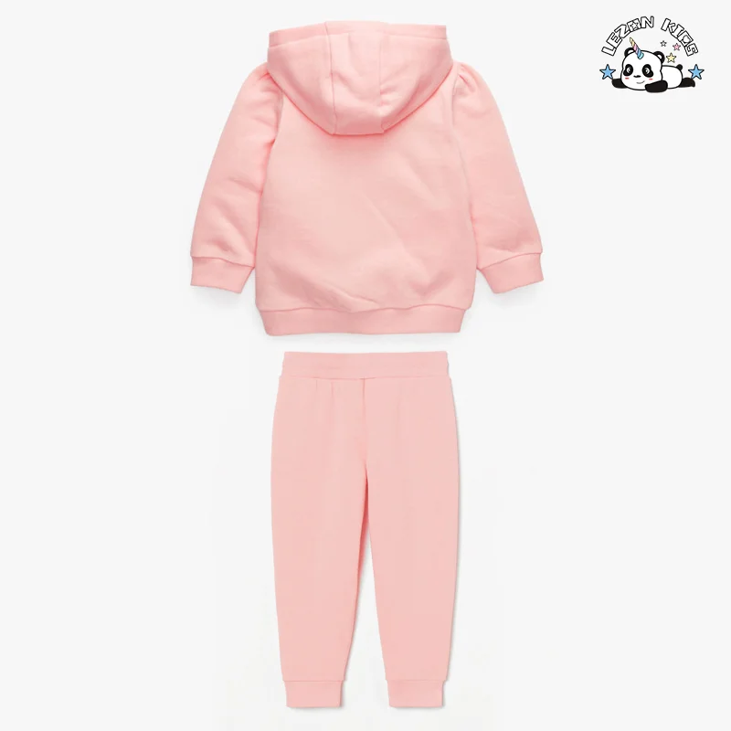 LEZONKIDS - Conjunto de Suéteres para Meninas com Estampa de Animal Fofo e Capuz de Roupas Personalizadas para Crianças no Inverno